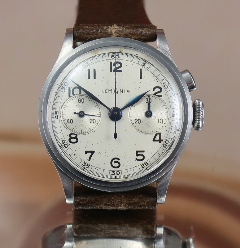 Rare end 30's Lemania Step Case Chrono Cal 28.9 | Watches | Cars and ...