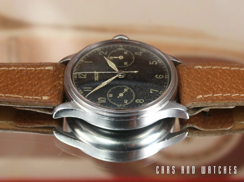 Tissot 15TL Chrono with rare Radium Military style dial