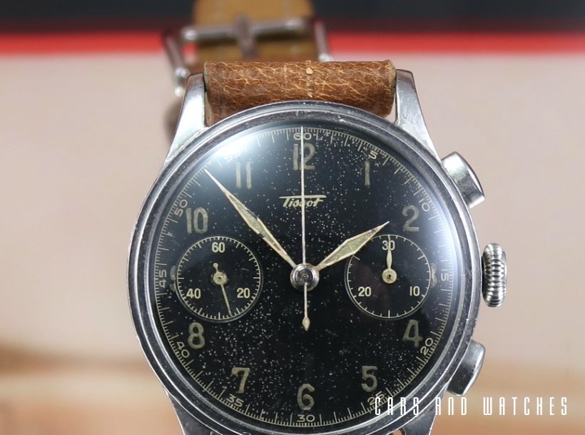 Tissot 15TL Chrono with rare Radium Military style dial