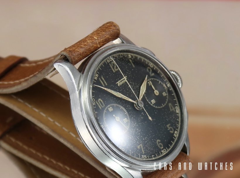 Tissot 15TL Chrono with rare Radium Military style dial