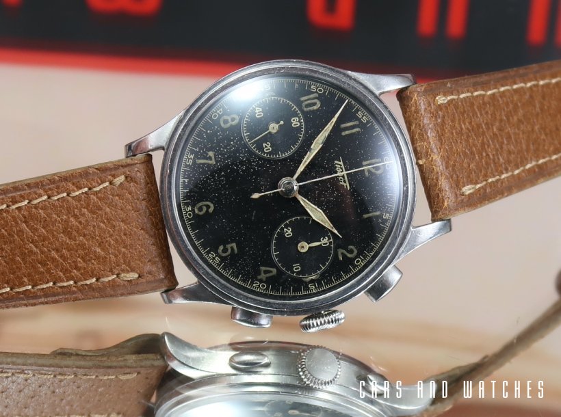 Tissot 15TL Chrono with rare Radium Military style dial