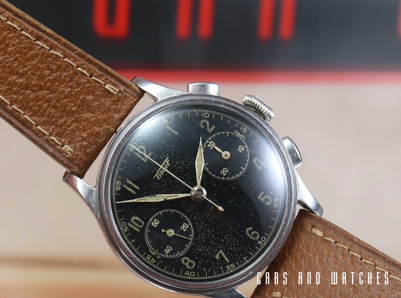 Tissot 15TL Chrono with rare Radium Military style dial