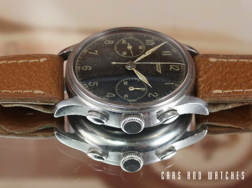 Tissot 15TL Chrono with rare Radium Military style dial