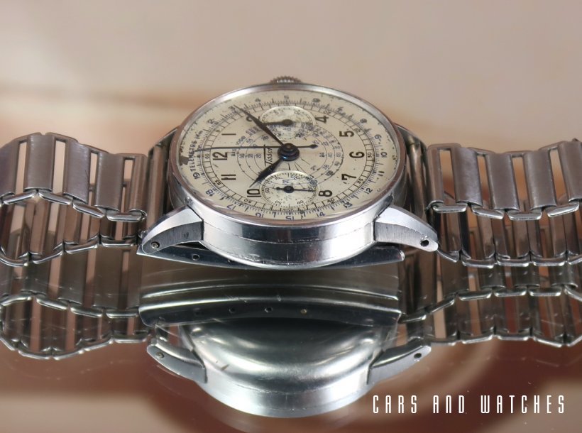 Very rare Tissot 28,9 Chronograph with special case