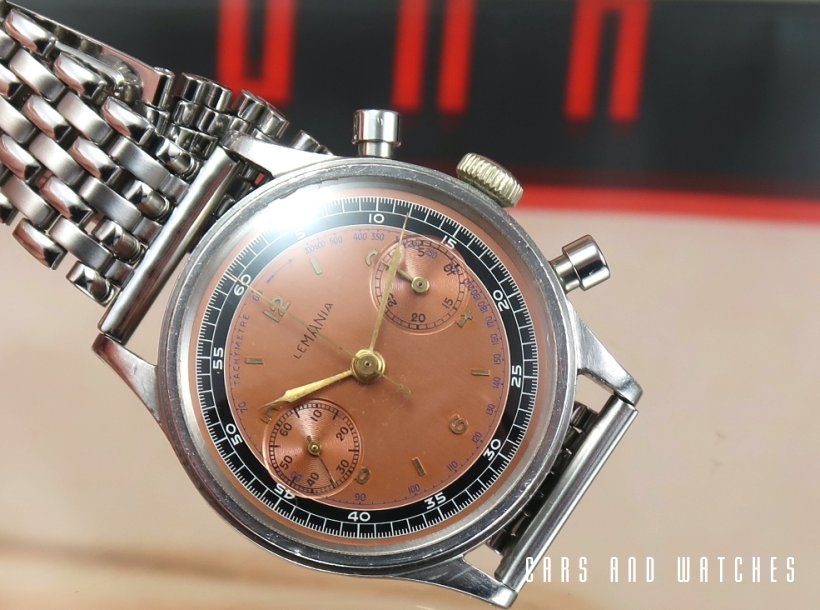 Rare Lemania 15TL Waterproof Chronograph Copper Dial 