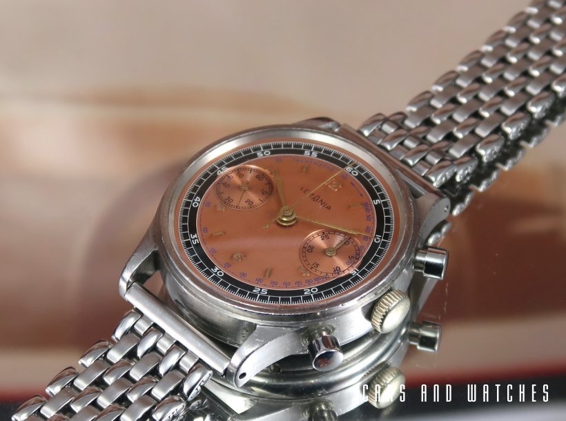 Rare Lemania 15TL Waterproof Chronograph Copper Dial 