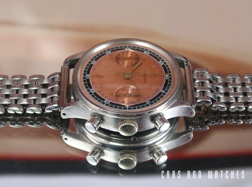 Rare Lemania 15TL Waterproof Chronograph Copper Dial 