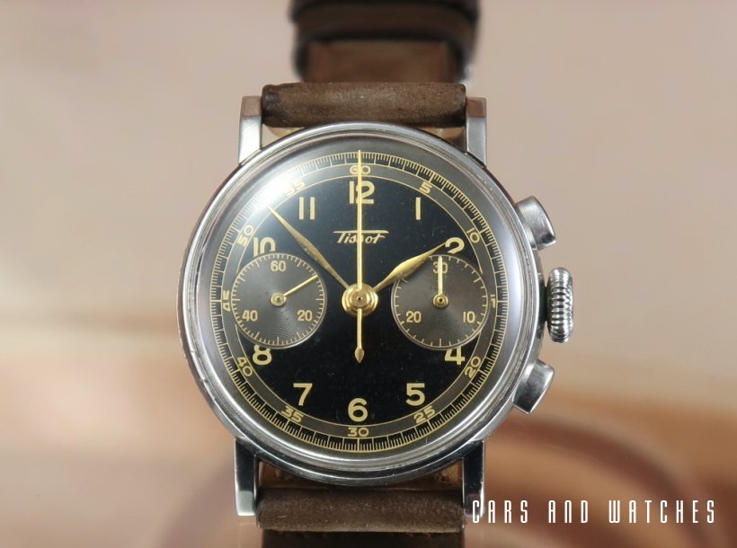 Tissot 28,9 BLACK DIAL CHRONOGRAPH FROM THE 40'S