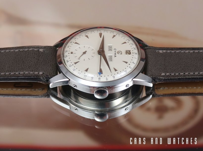Classy NOS / NEW Cyma Triple Date from the 50's