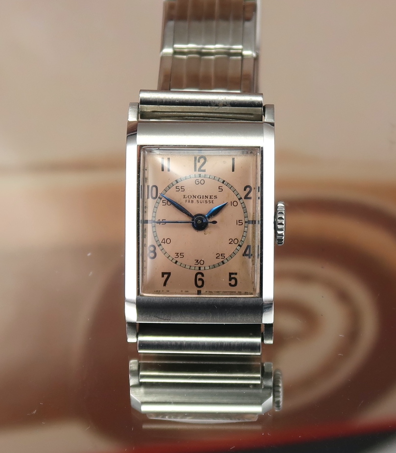 Stunning mint Longines Tank Medicus with pink dial | Watches | Cars and ...