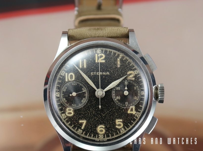 Rare Eterna Chronograph Majetek Czech Military