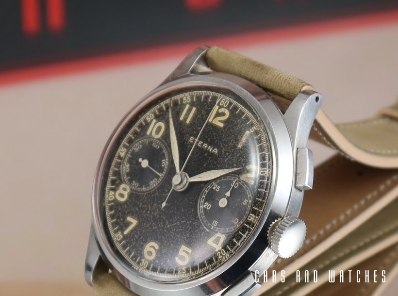 Rare Eterna Chronograph Majetek Czech Military