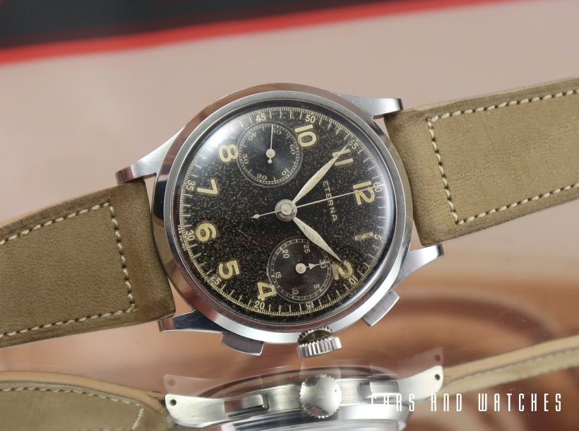 Rare Eterna Chronograph Majetek Czech Military