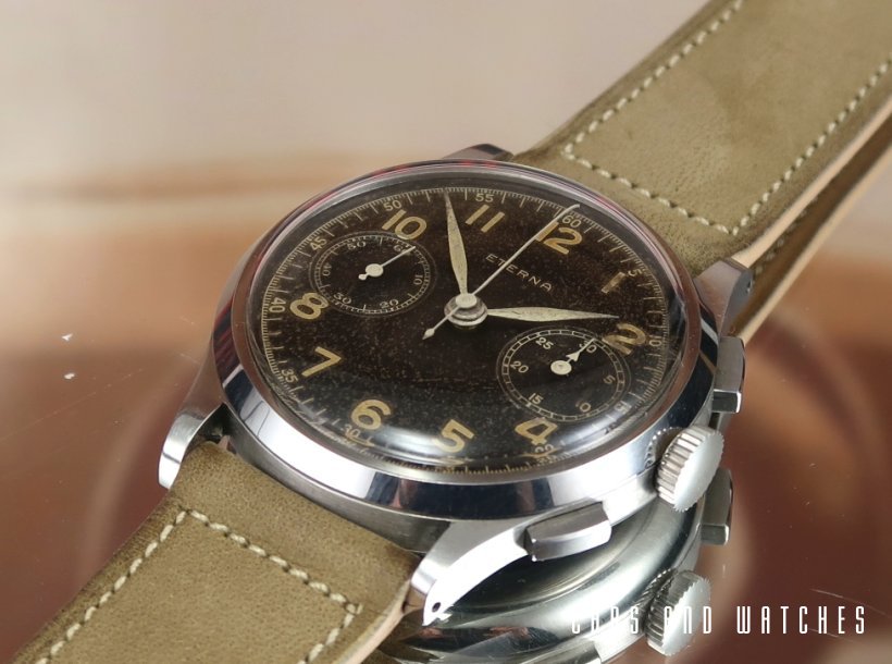 Rare Eterna Chronograph Majetek Czech Military