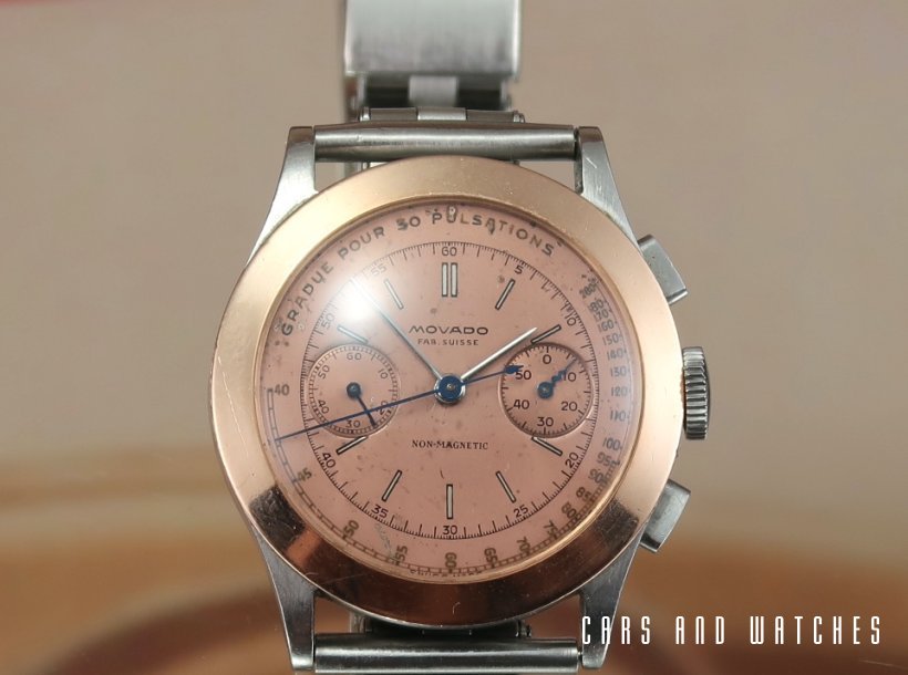 Super rare Movado m90 chronograph salmon from the end 30's