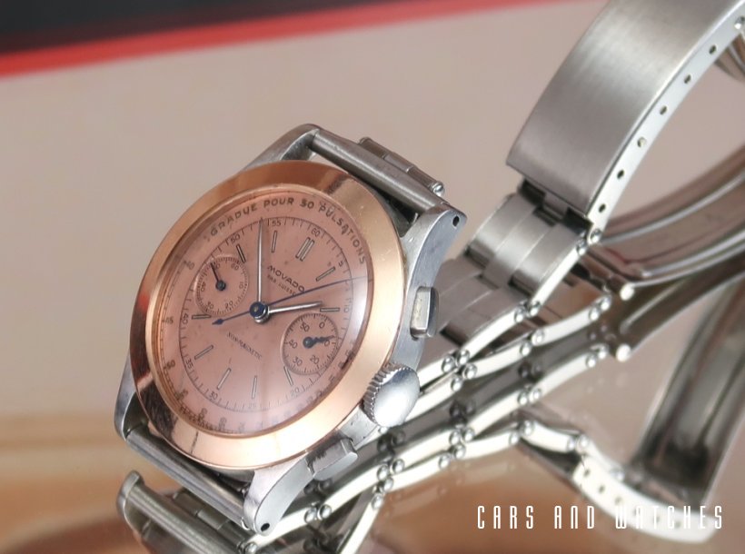 Super rare Movado m90 chronograph salmon from the end 30's