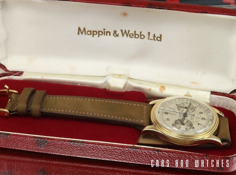 Movado 90M Step case in 18K for Mappin & Webb