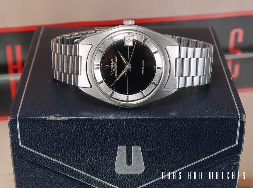 Mint Universal Polerouter Date with Box & Bracelet from 1965