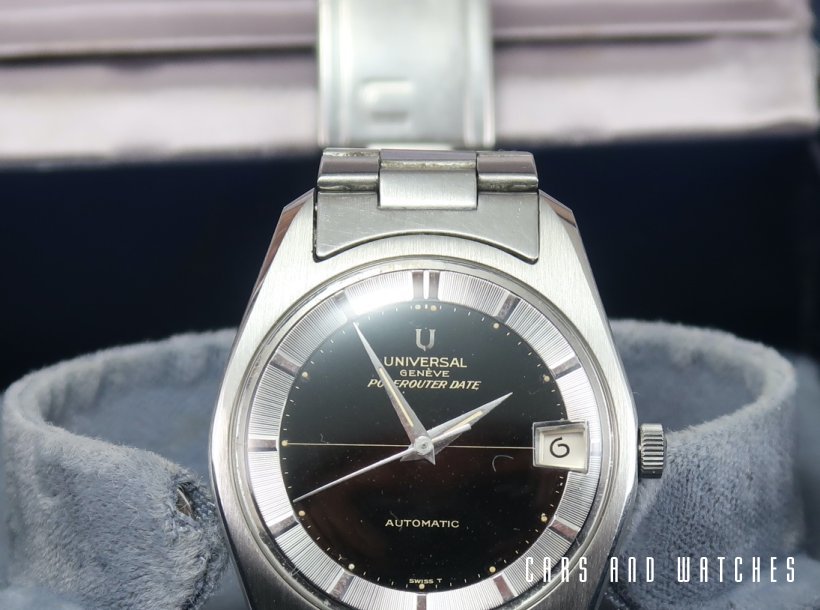 Mint Universal Polerouter Date with Box & Bracelet from 1965