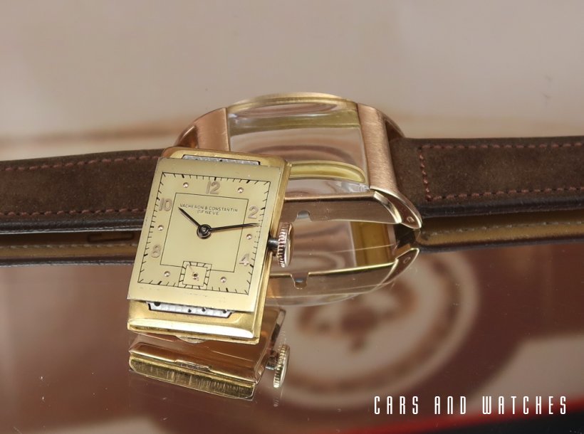 Vacheron Constantin 18K Pink Art Deco Tank from 1943