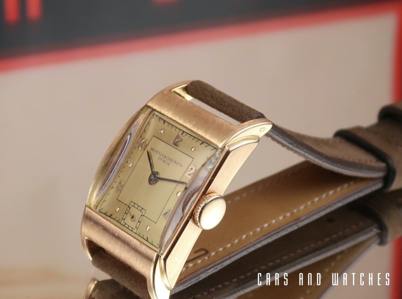 Vacheron Constantin 18K Pink Art Deco Tank from 1943