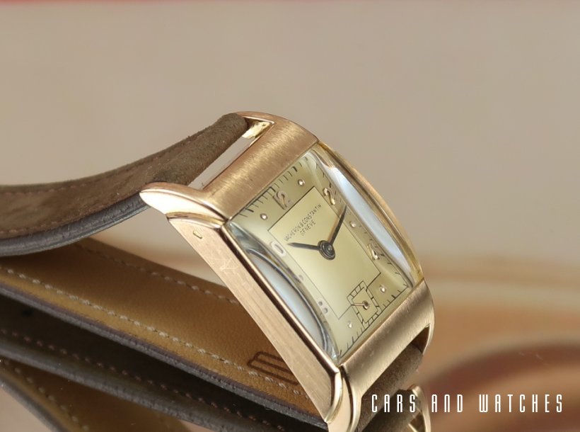 Vacheron Constantin 18K Pink Art Deco Tank from 1943