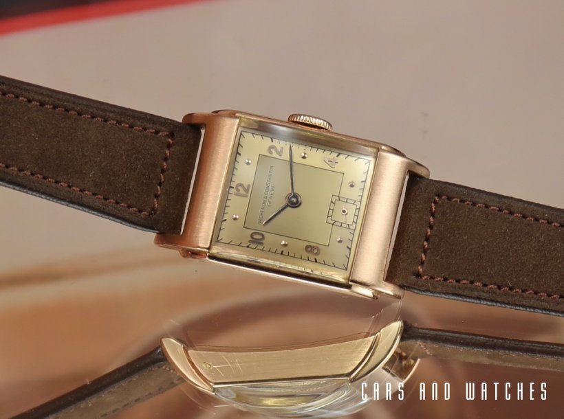 Vacheron Constantin 18K Pink Art Deco Tank from 1943